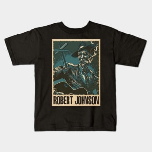 Fabled Folklore Robert Johnson's Mythical Musical Legacy Kids T-Shirt